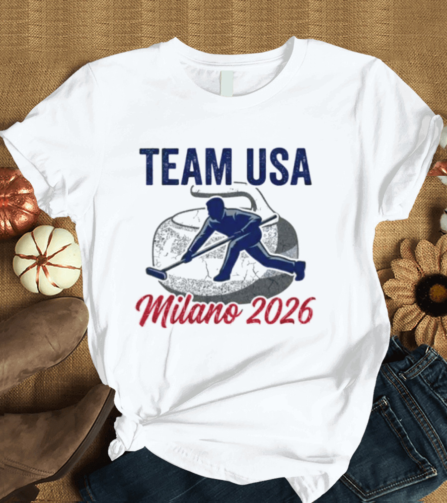 Team USA Curling Milano 2026 Olympics T-Shirt