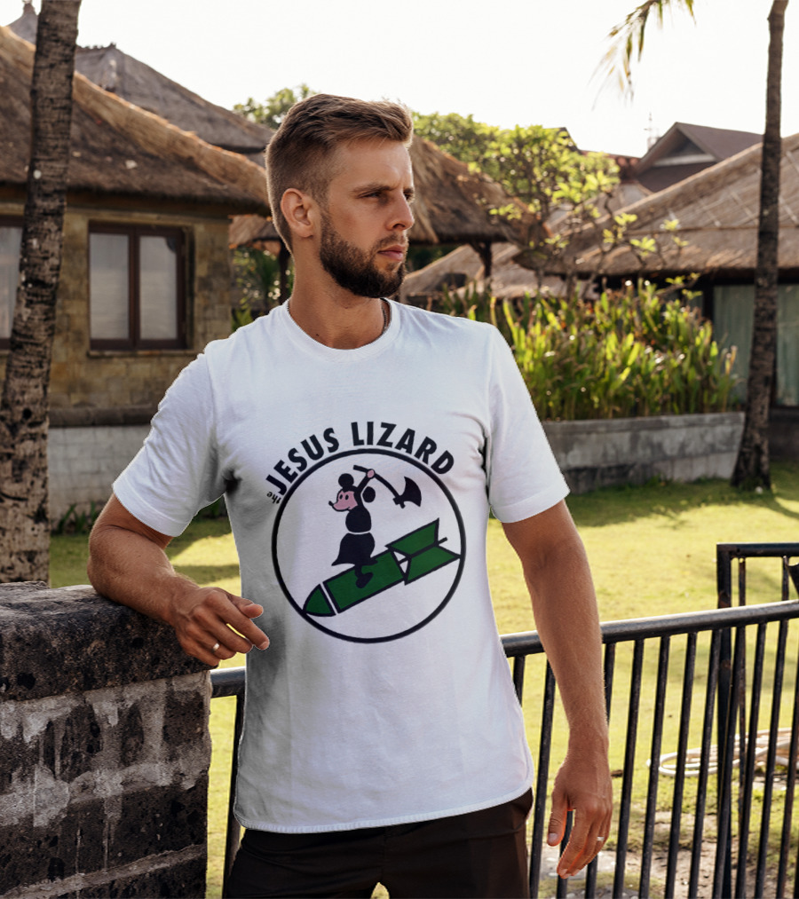 The Jesus Lizard Mouse Riding Bomb Punk Rock Music T-Shirt