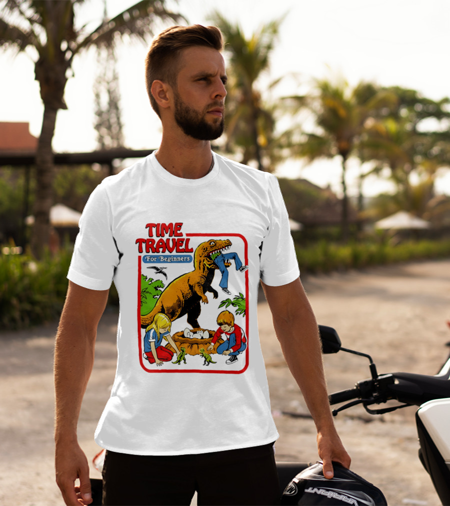 Time Travel For Beginners Dinosaur Adventure With Kids And Rex T-Shirt