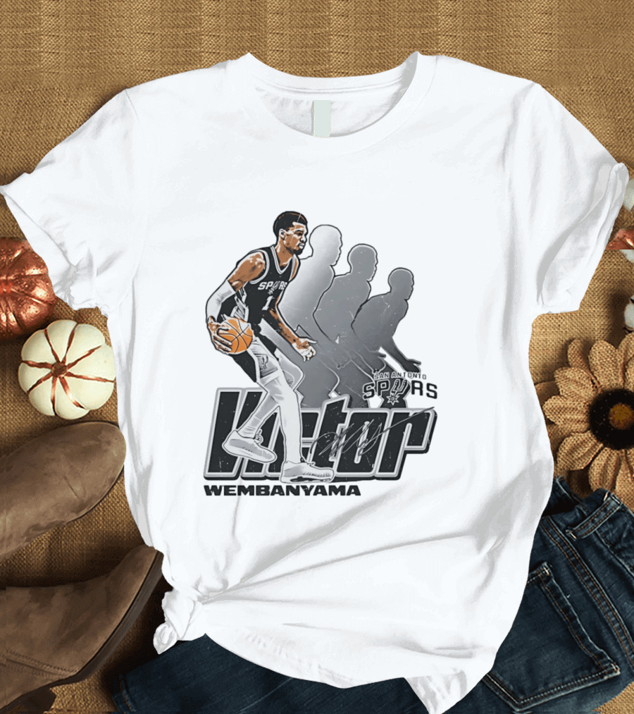 Victor Wembanyama San Antonio Spurs Basketball Action Spurs T-Shirt