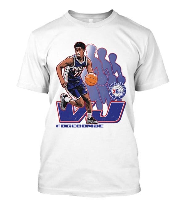 Philadelphia 76ers VJ Edgecombe Basketball Action T-Shirt