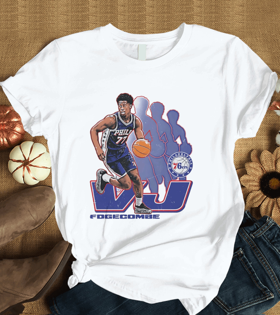 Philadelphia 76ers VJ Edgecombe Basketball Action T-Shirt