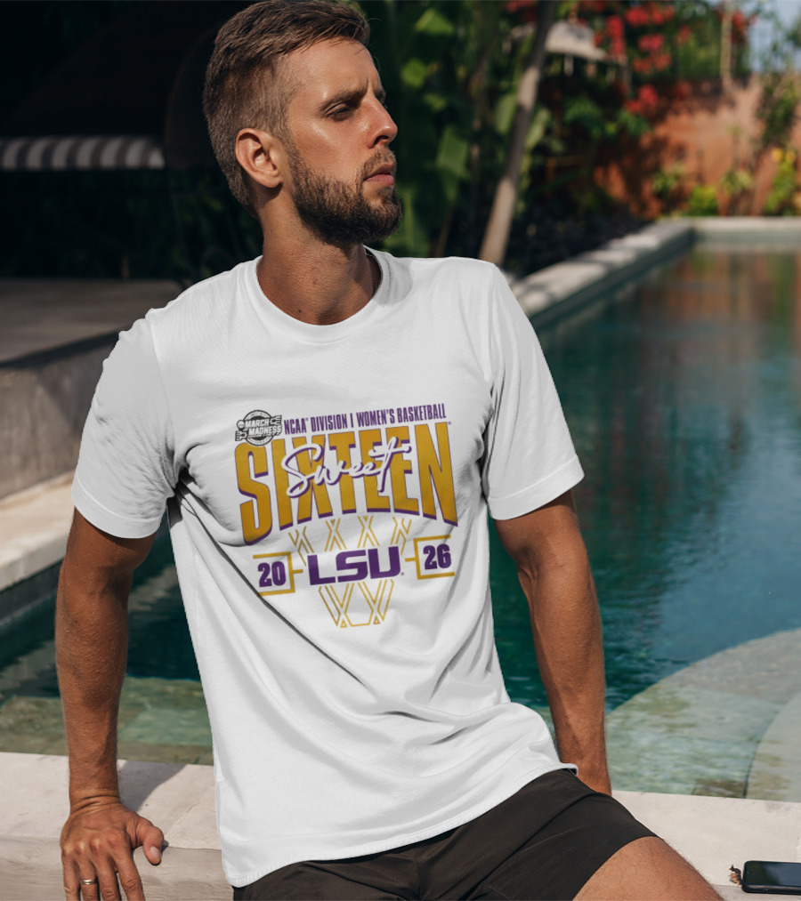 LSU Tigers 2026 NCAA Division I Women's Basketball Sweet Sixteen March Madness T-Shirt