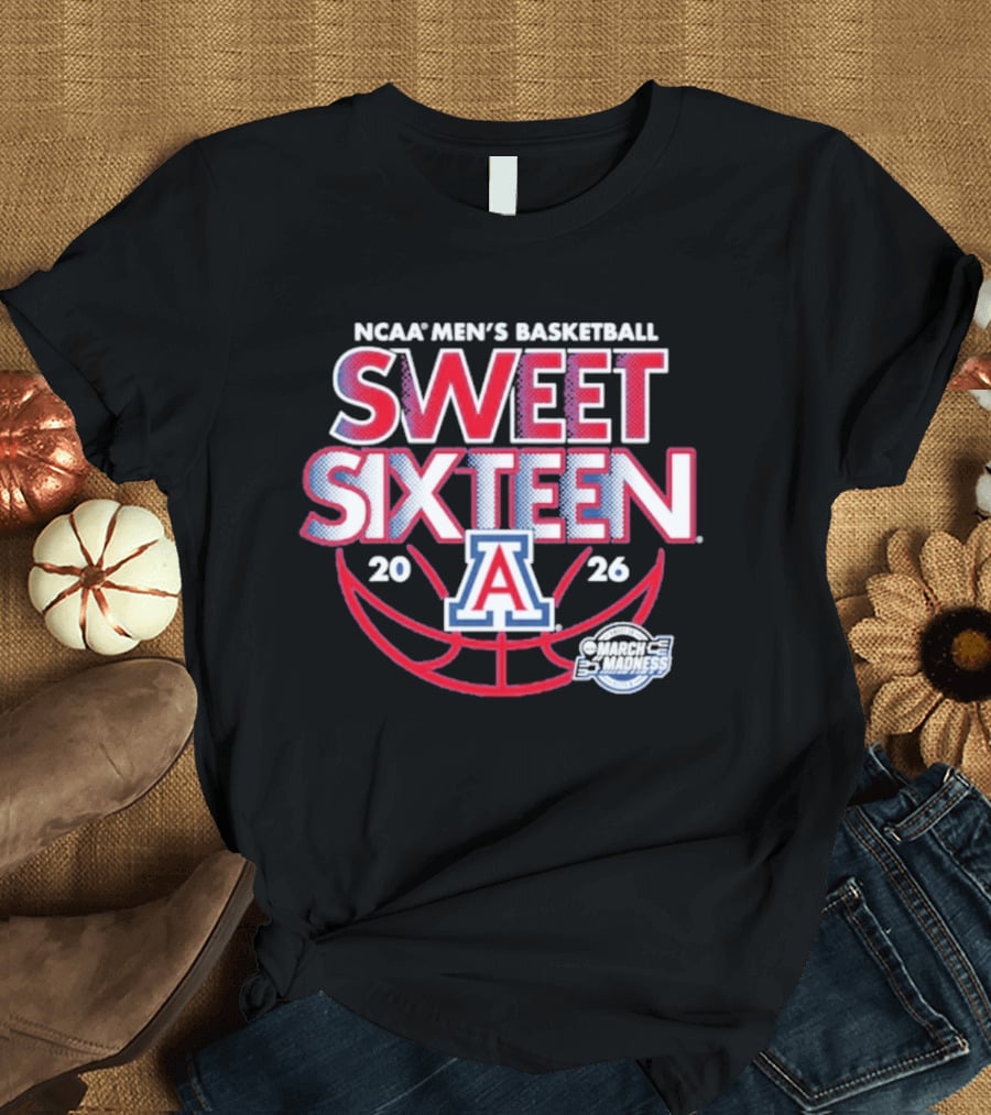 NCAA Men's Basketball Arizona Sweet Sixteen March Madness 2026 T-Shirt
