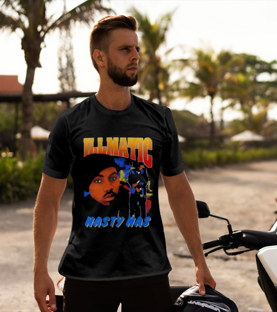 Nasty Nas Illmatic Urban Album Cover T-Shirt