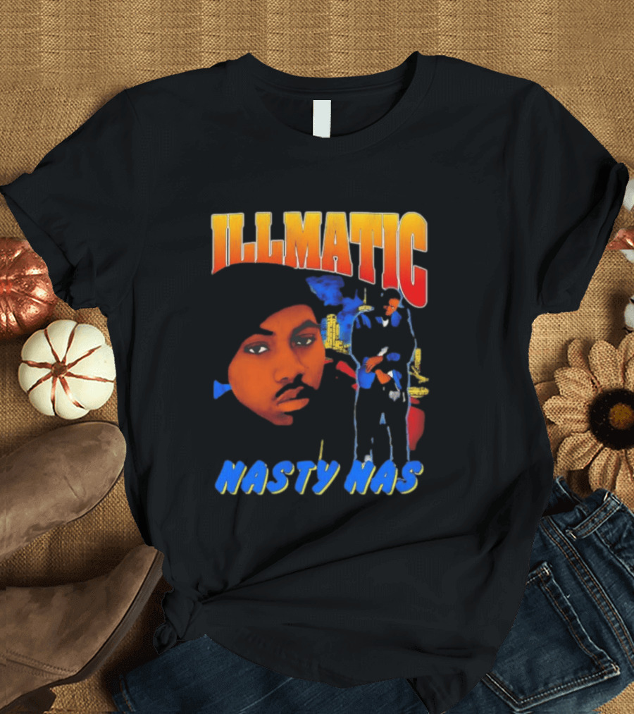 Nasty Nas Illmatic Urban Album Cover T-Shirt