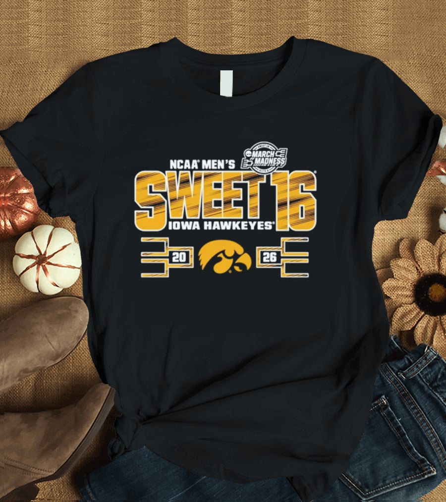 NCAA Men's Sweet 16 Iowa Hawkeyes 2026 Basketball Tournament Bound T-Shirt