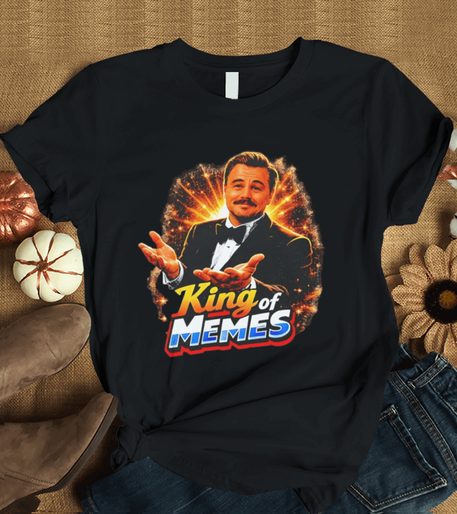 King Of Memes Leonardo DiCaprio Tuxedo Gesture Meme T-Shirt