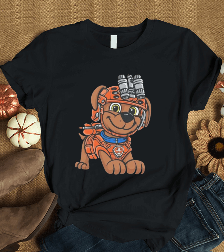 Zuma PAW Patrol Water Rescue Pup With Anchor Emblem And Goggles T-Shirt