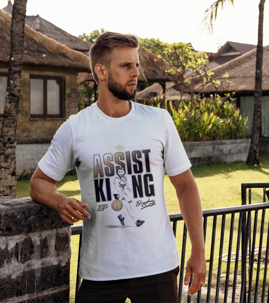 Braden Smith Assist King Purdue Basketball Caricature T-Shirt