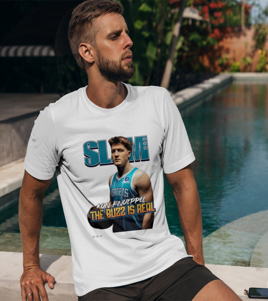 SLAM Kon Knueppel The Buzz Is Real Hornets Basketball T-Shirt