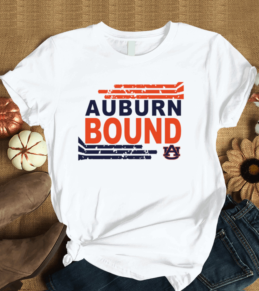 Auburn Bound Tigers AU Logo College Spirit T-Shirt