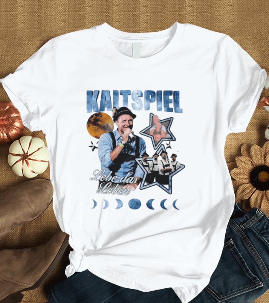 Kaltspiel Lebe Das Leben Moon Phases Band Performance T-Shirt