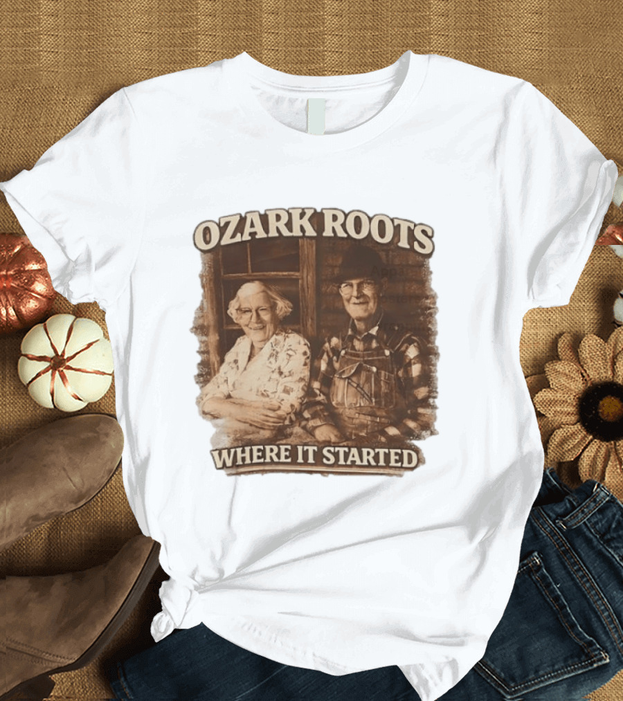 Ozark Roots Where It Started Vintage Farmhouse T-Shirt