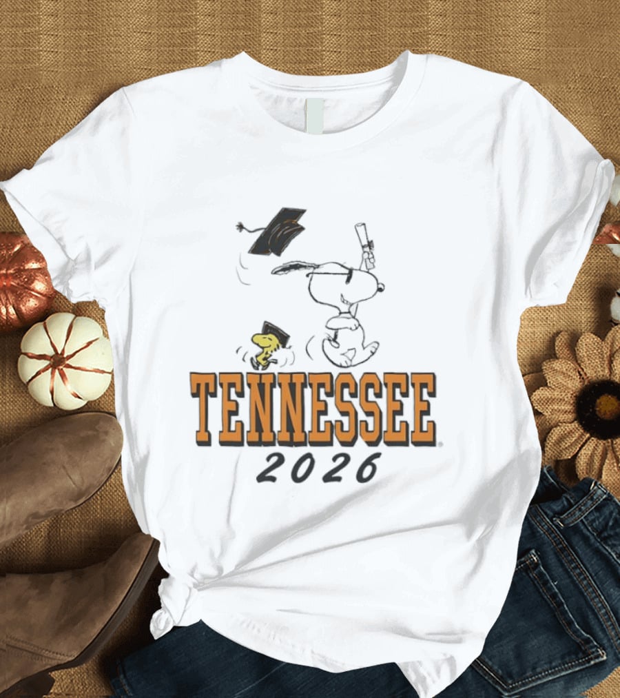 Tennessee 2026 Snoopy Woodstock Graduation University T-Shirt