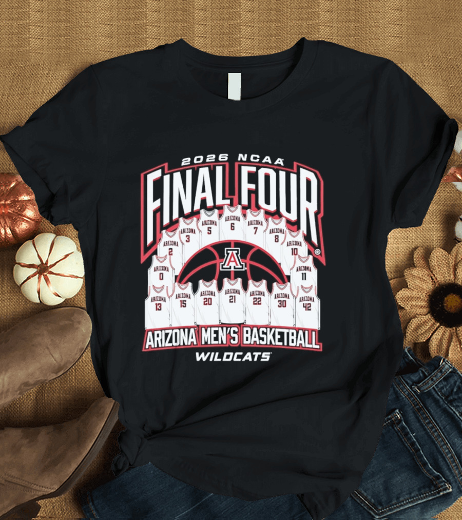 2026 NCAA Final Four Arizona Men's Basketball Wildcats T-Shirt