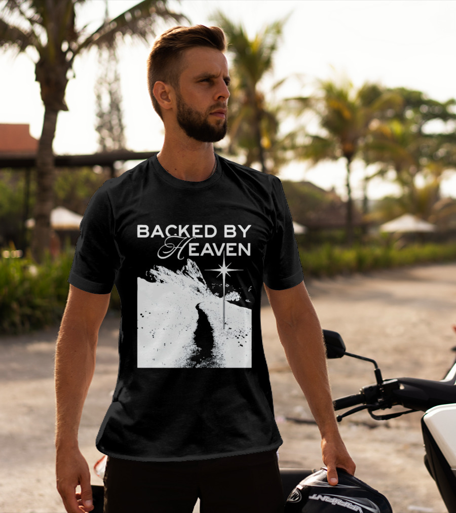 Backed By Heaven Angelic Path With Guiding Star 2026 T-Shirt