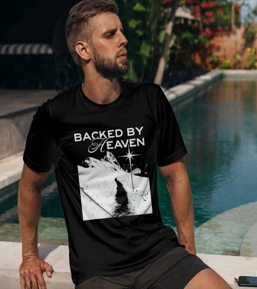 Backed By Heaven Angelic Path With Guiding Star 2026 T-Shirt
