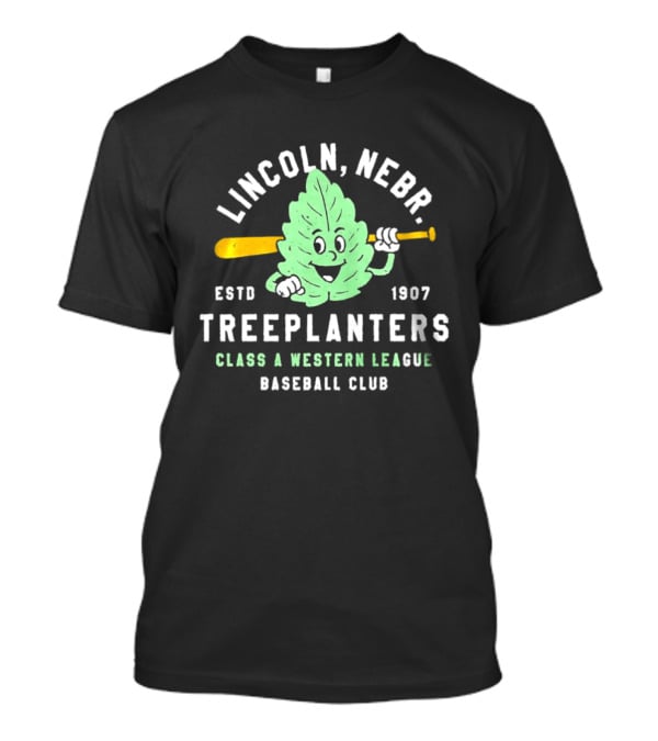 Lincoln Nebr Treeplanters Estd 1907 Class A Western League Baseball Club T-Shirt