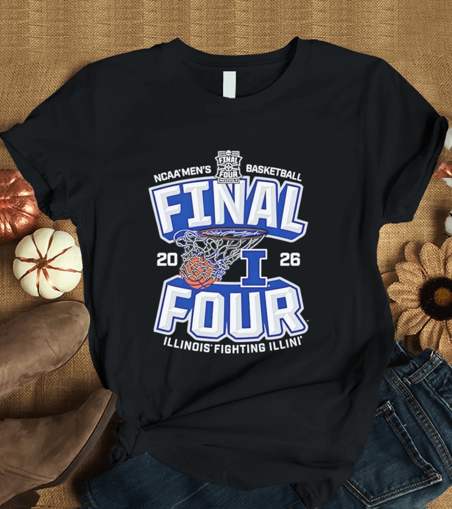 NCAA Men's Basketball Final Four 2026 Illinois Fighting Illini T-Shirt