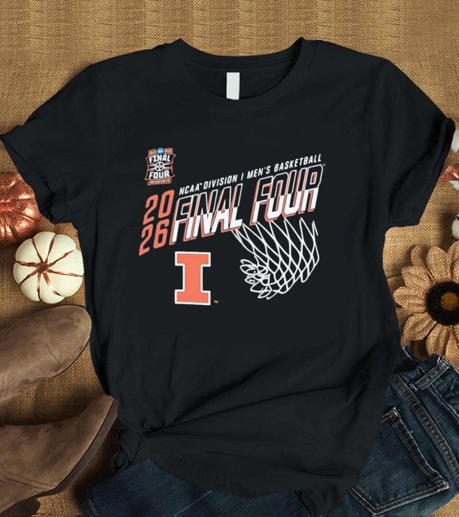 Illinois Fighting Illini NCAA Division I Men's Basketball Final Four 2026 T-Shirt