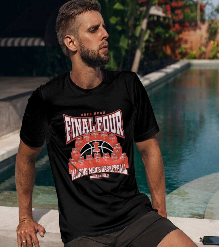 2026 NCAA Final Four Illinois Men's Basketball Indianapolis T-Shirt