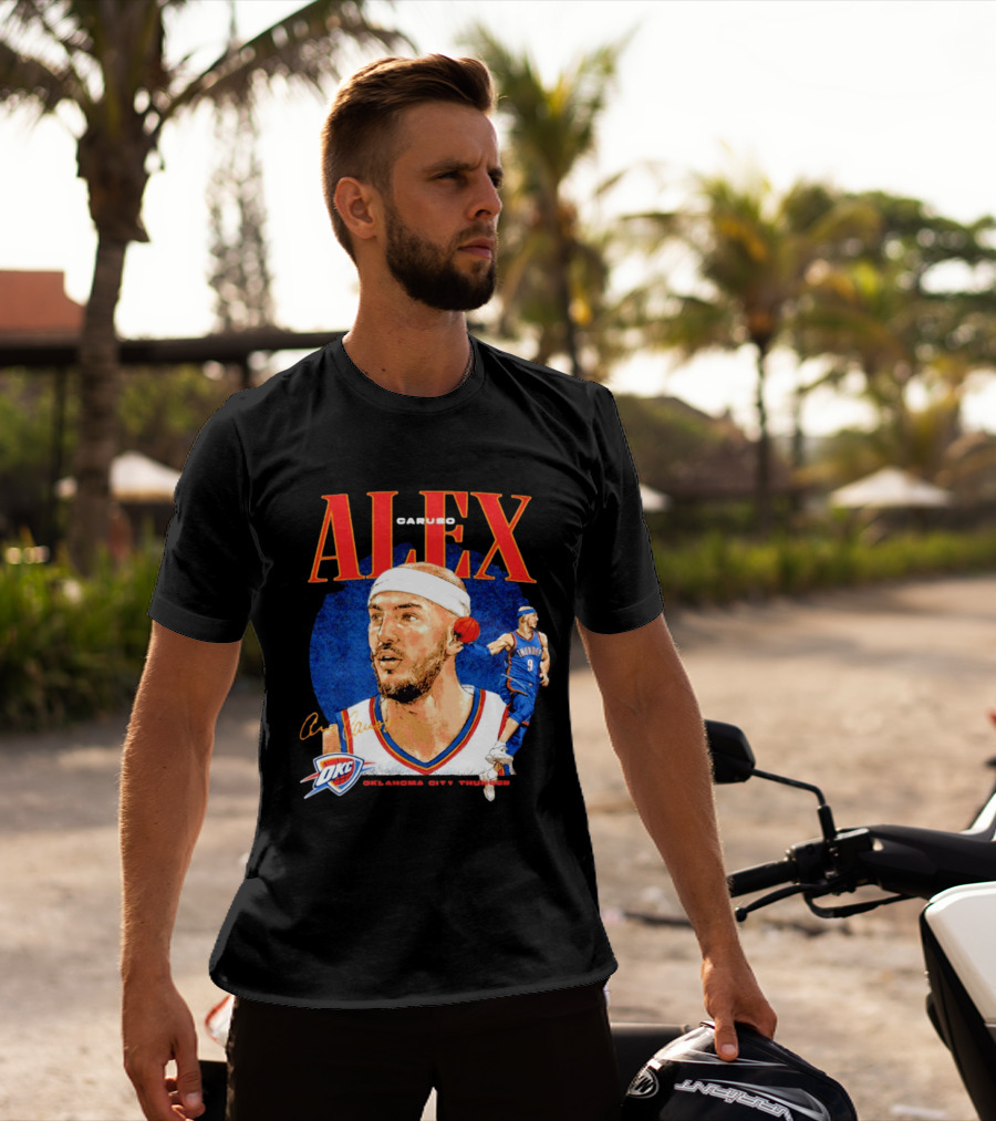 Alex Caruso OKC Thunder Oklahoma City Basketball Player T-Shirt