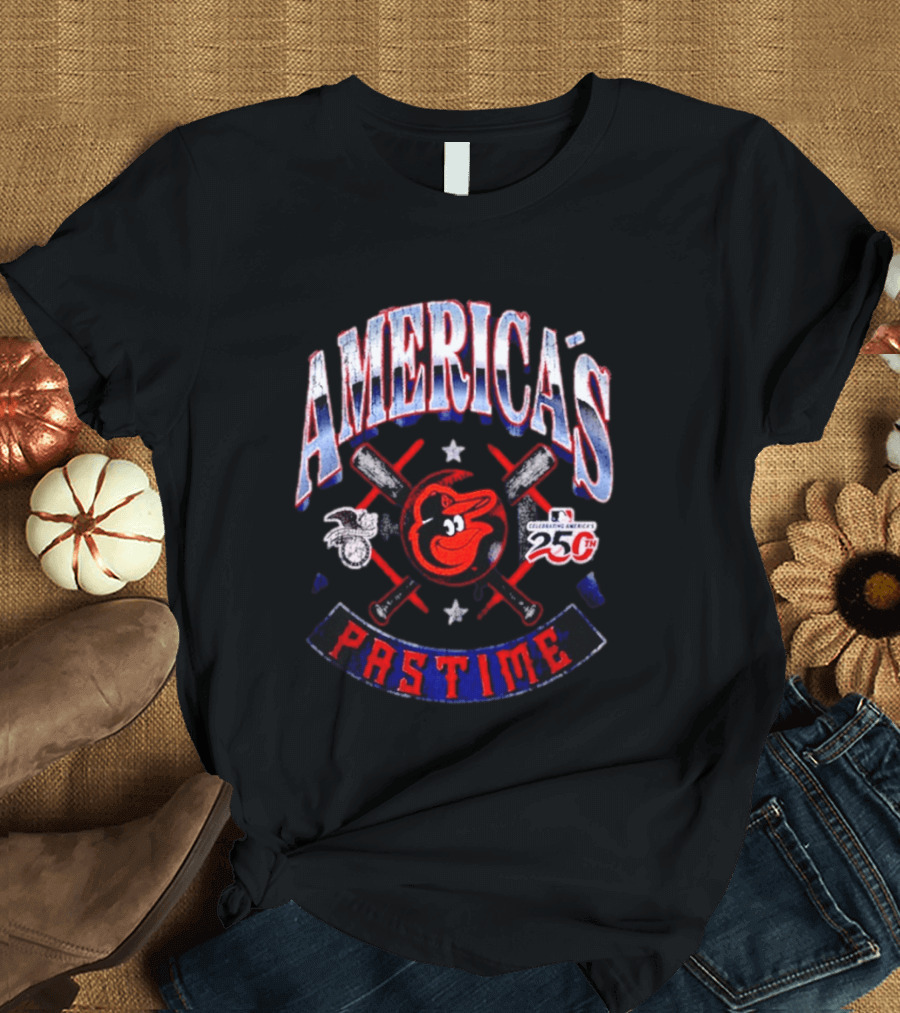 Baltimore Orioles Celebrating America's Pastime 25th Anniversary Americana T-Shirt