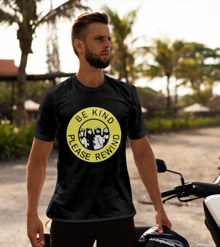Be Kind Please Rewind Puppet Combo Yellow Circle T-Shirt