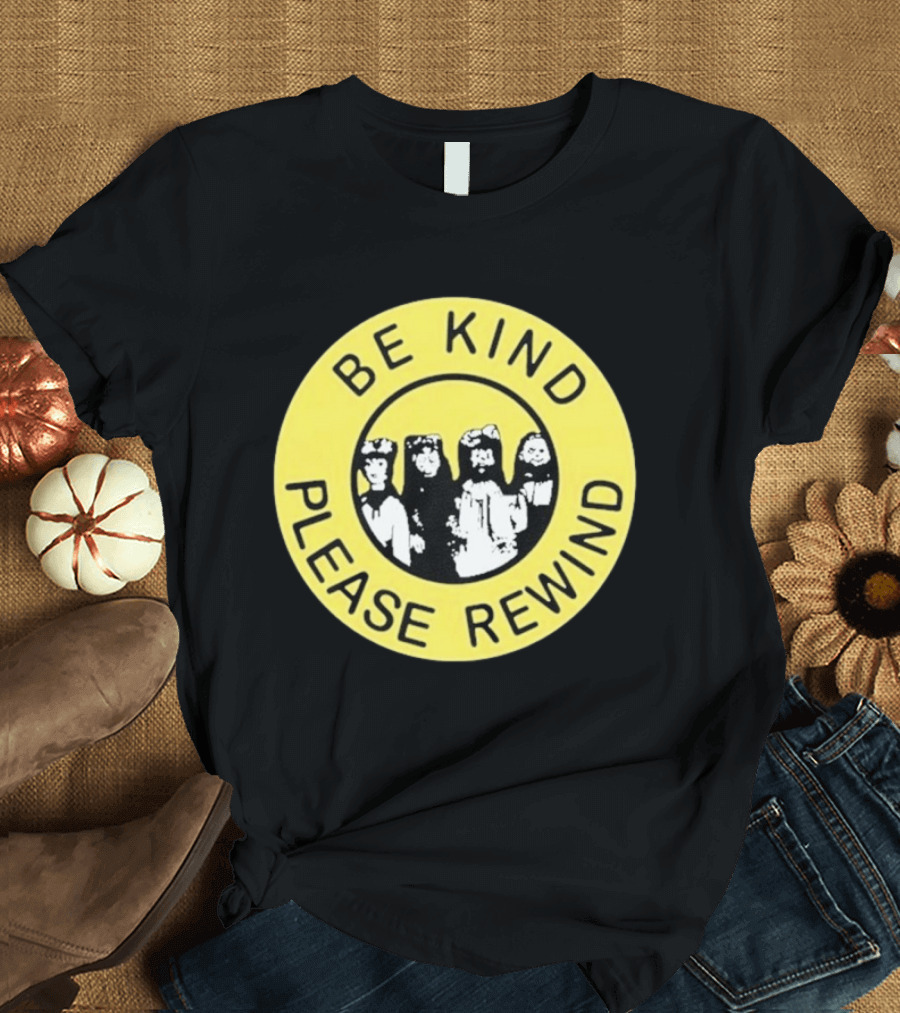 Be Kind Please Rewind Puppet Combo Yellow Circle T-Shirt