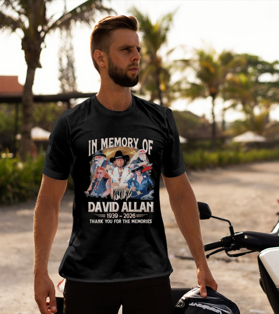 In Memory Of David Allan 1939 2026 Thank You For The Memories Musician T-Shirt