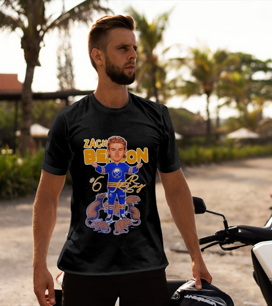 Zach Benson Buffalo Sabres Rat King #6 T-Shirt