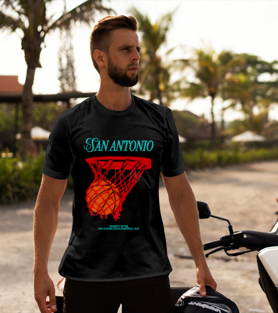 San Antonio Spurs Basketball Property Of The San Antonio Texas Basketball Club T-Shirt