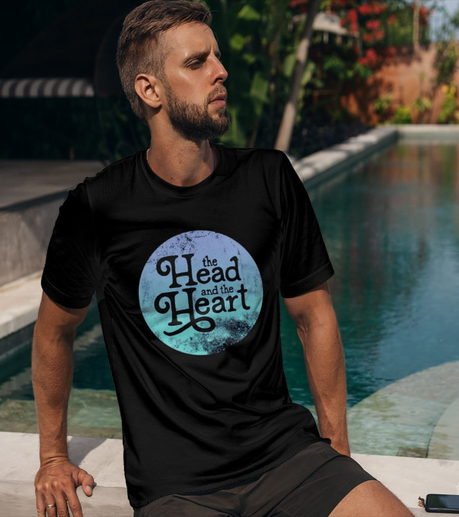 The Head And The Heart Periwinkle Gradient T-Shirt