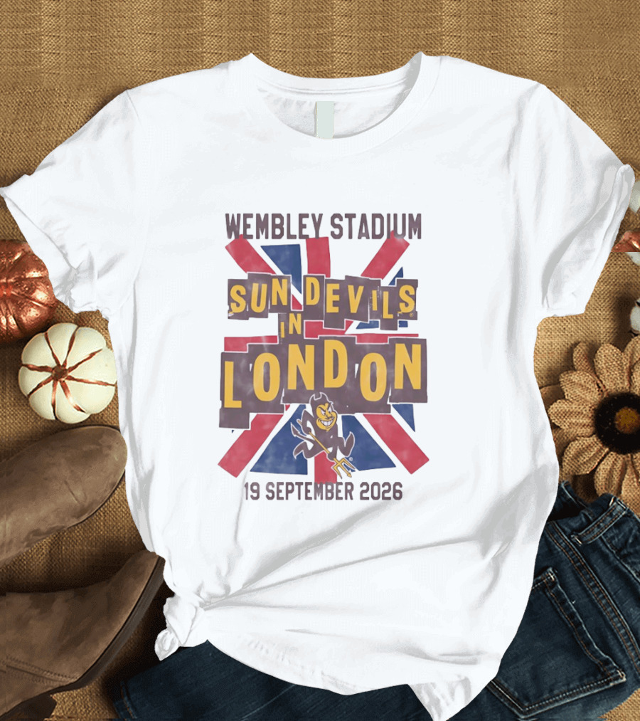 Wembley Stadium Sun Devils In London 19 September 2026 T-Shirt
