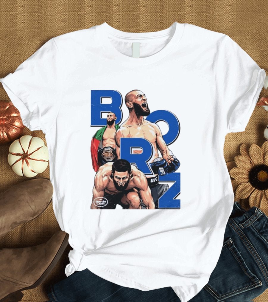 Borz Khamzat Chimaev UFC Fighter Illustrated T-Shirt