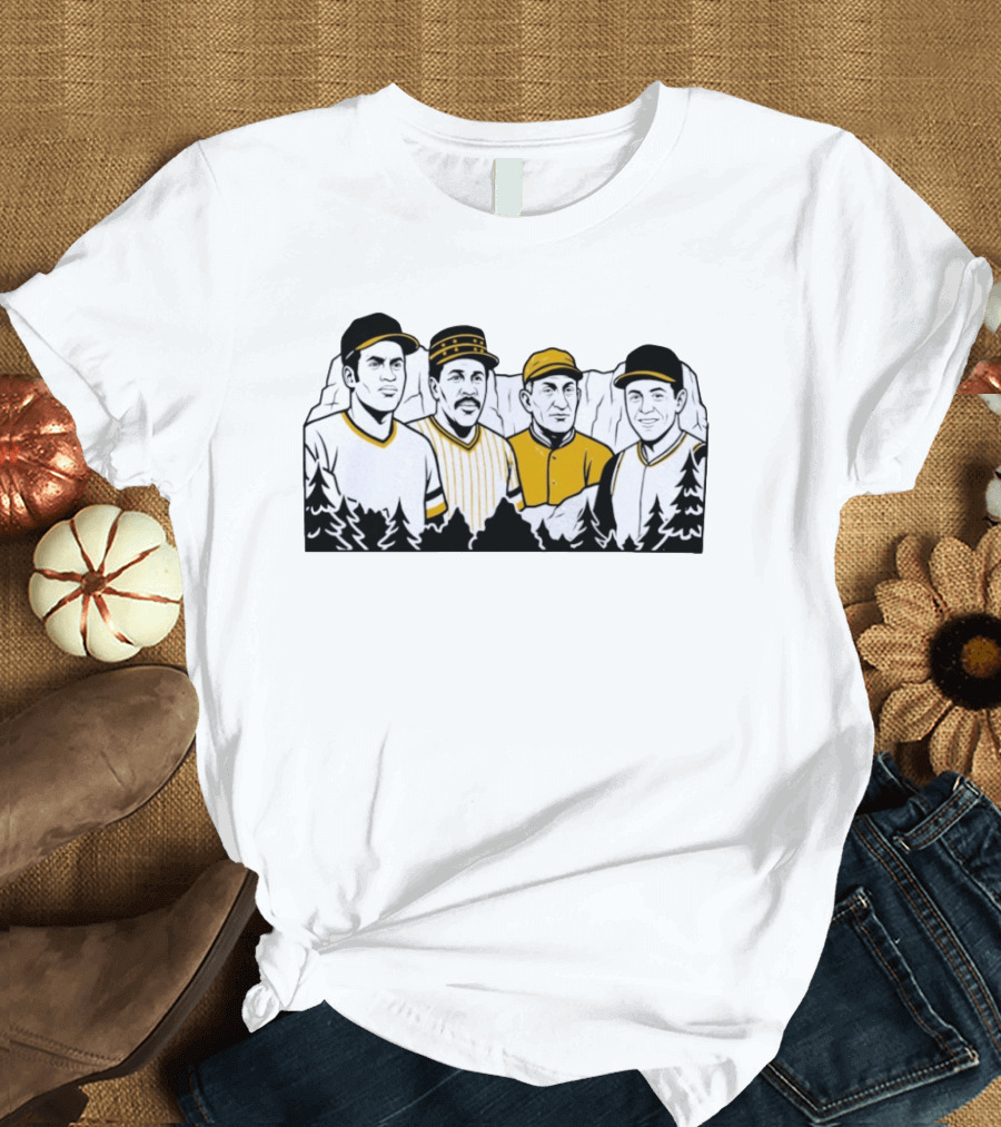 Pittsburgh Pirates Legends Roberto Clemente Willie Stargell Honus Wagner Bill Mazeroski T-Shirt