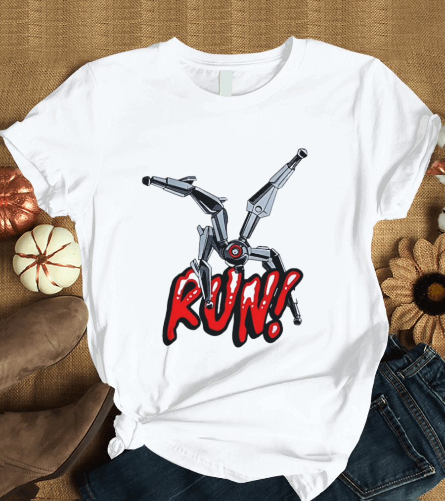 Robot Leaper ARC Raiders RUN Cyborg Invasion T-Shirt