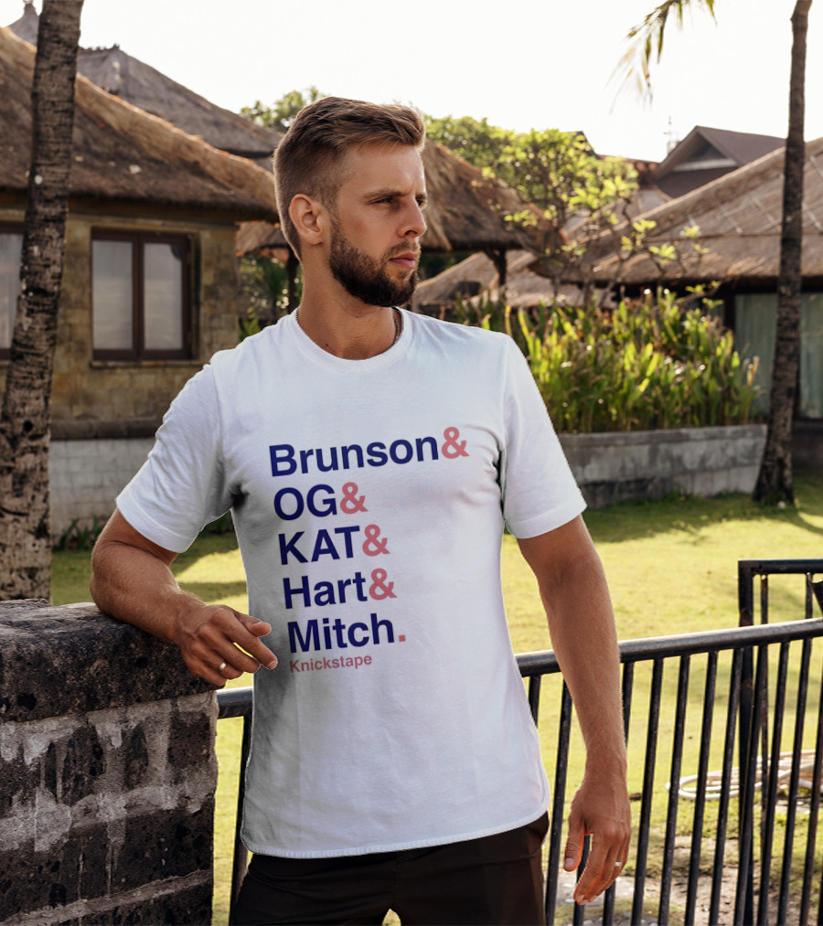 Brunson OG KAT Hart Mitch New York Knicks Knickstape T-Shirt