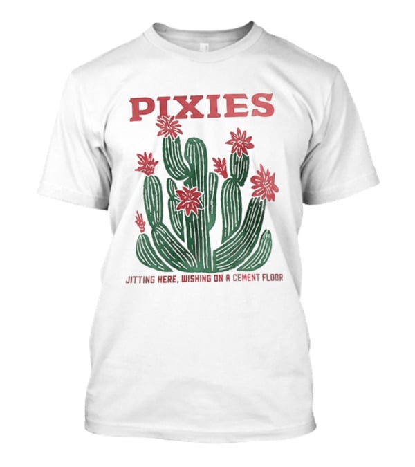 Pixies P40 Asia Tour 2026 Cactus Sitting Here Wishing On A Cement Floor T-Shirt