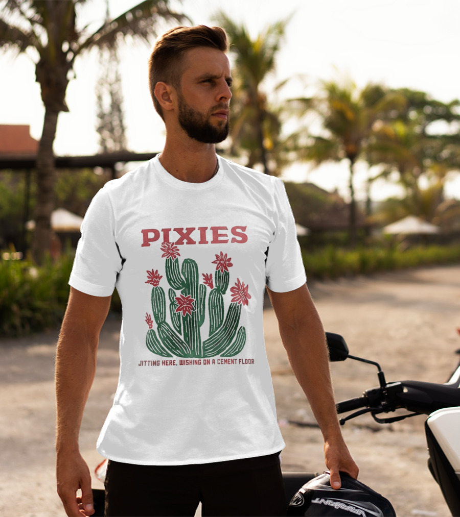Pixies P40 Asia Tour 2026 Cactus Sitting Here Wishing On A Cement Floor T-Shirt