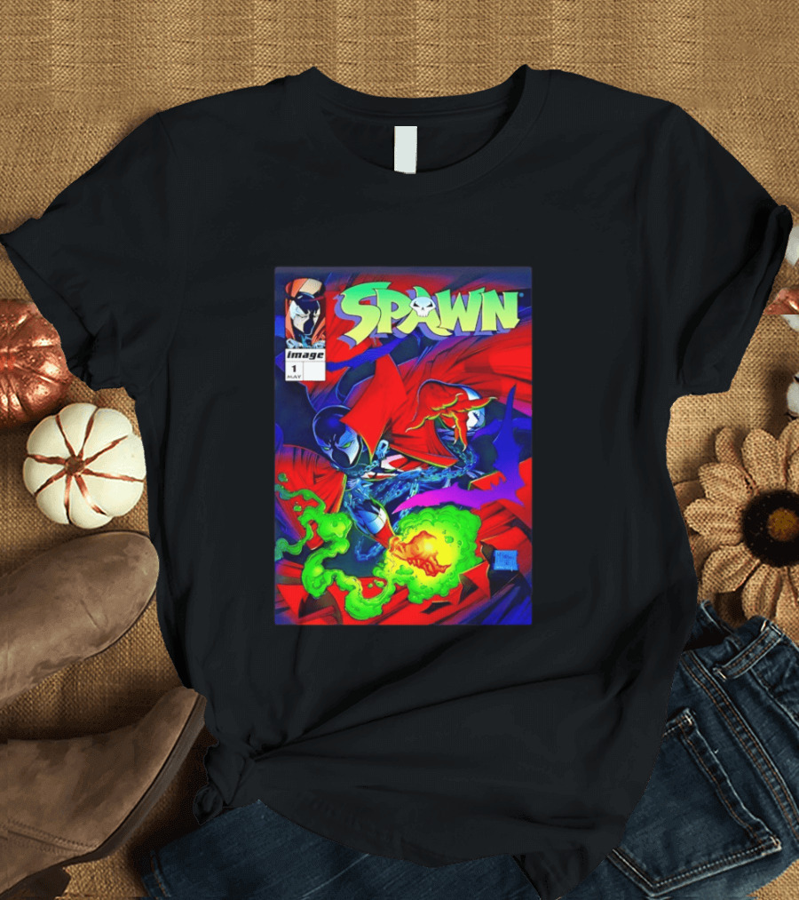 Spawn Image Comics May Issue 1 Albert Al Simmons 1992 T-Shirt