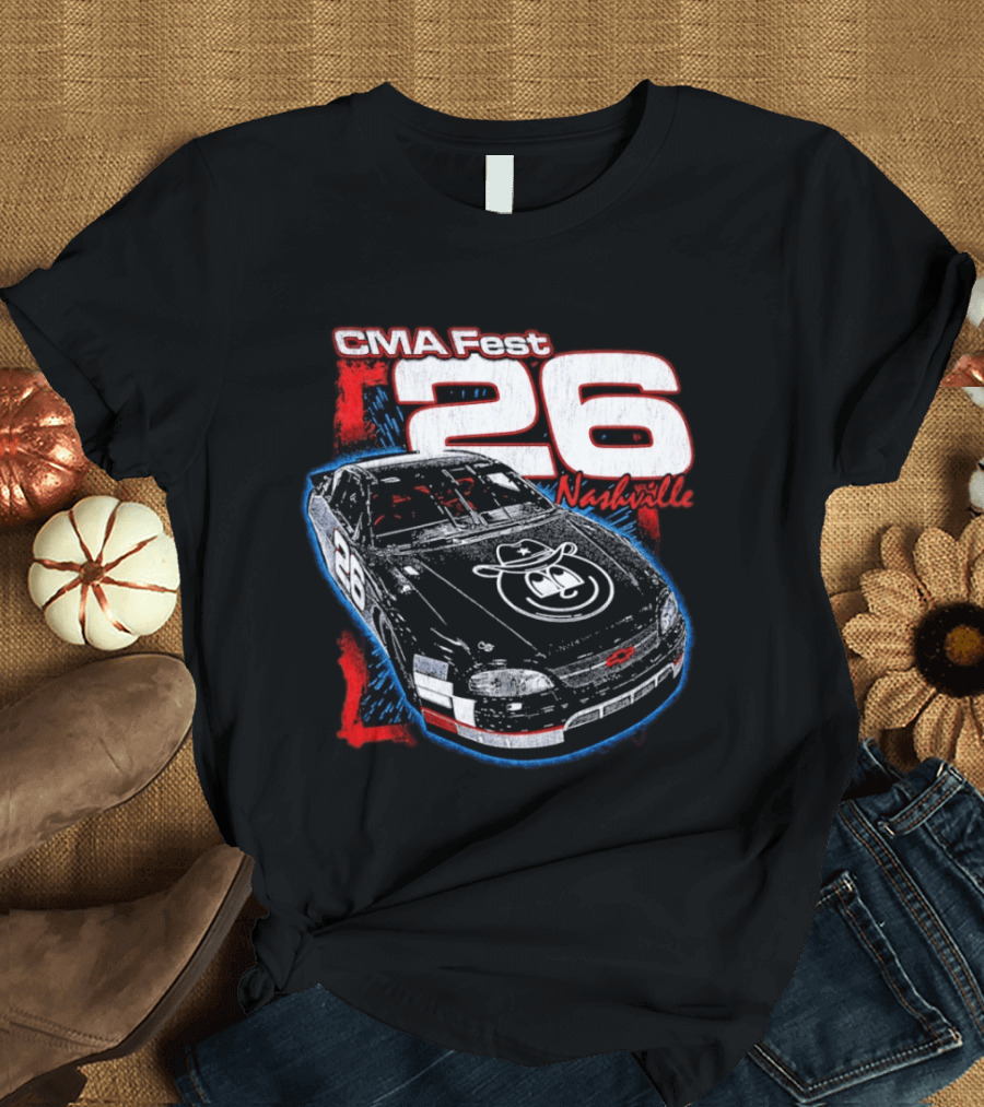 CMA Fest 26 Race Car Nashville 2026 T-Shirt