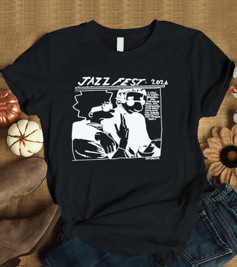Jazz Fest 2026 I Stole My Sister's Brassimos Saw Widespread Panic T-Shirt