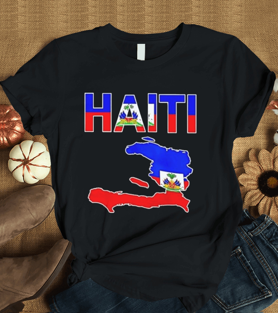 Haiti Flag Day 2026 Map Flag Haitian Pride Celebration T-Shirt