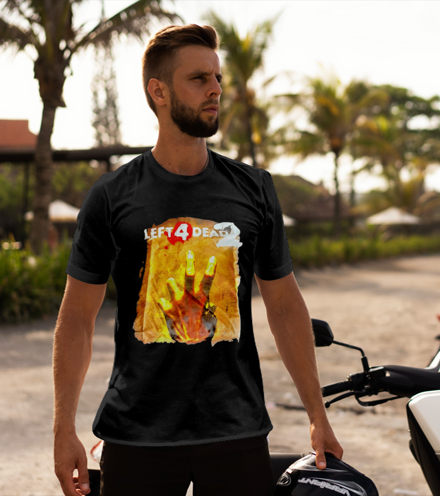 Left 4 Dead 2 Zombie Hand Iconic Horror Game T-Shirt