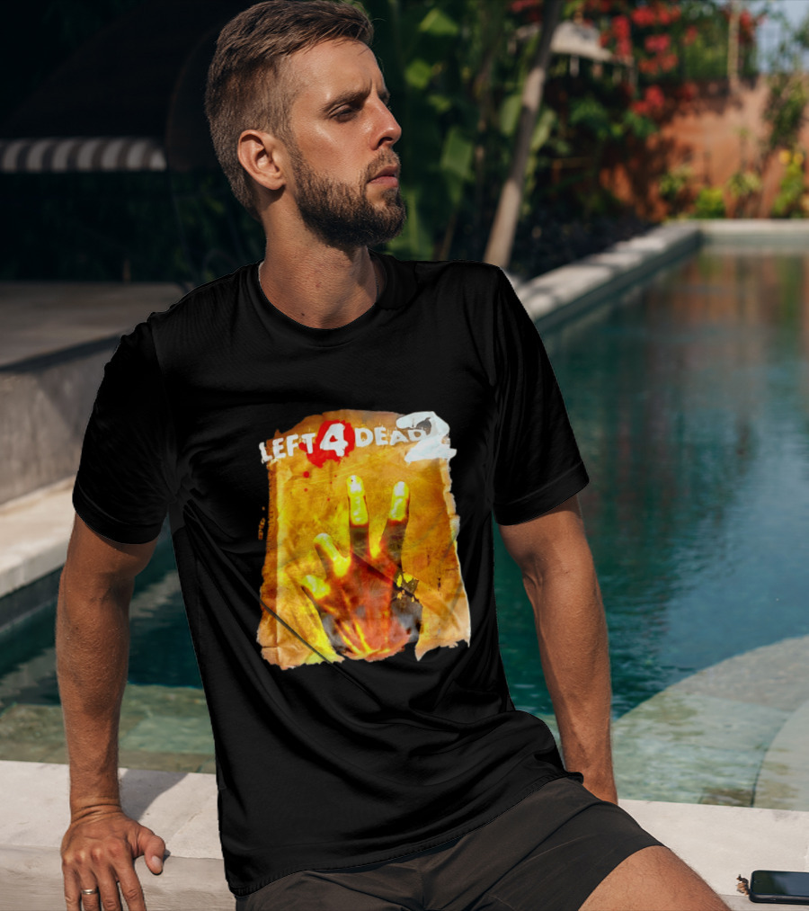 Left 4 Dead 2 Zombie Hand Iconic Horror Game T-Shirt
