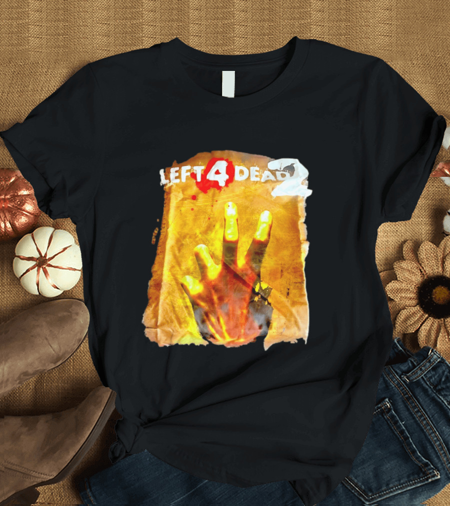 Left 4 Dead 2 Zombie Hand Iconic Horror Game T-Shirt
