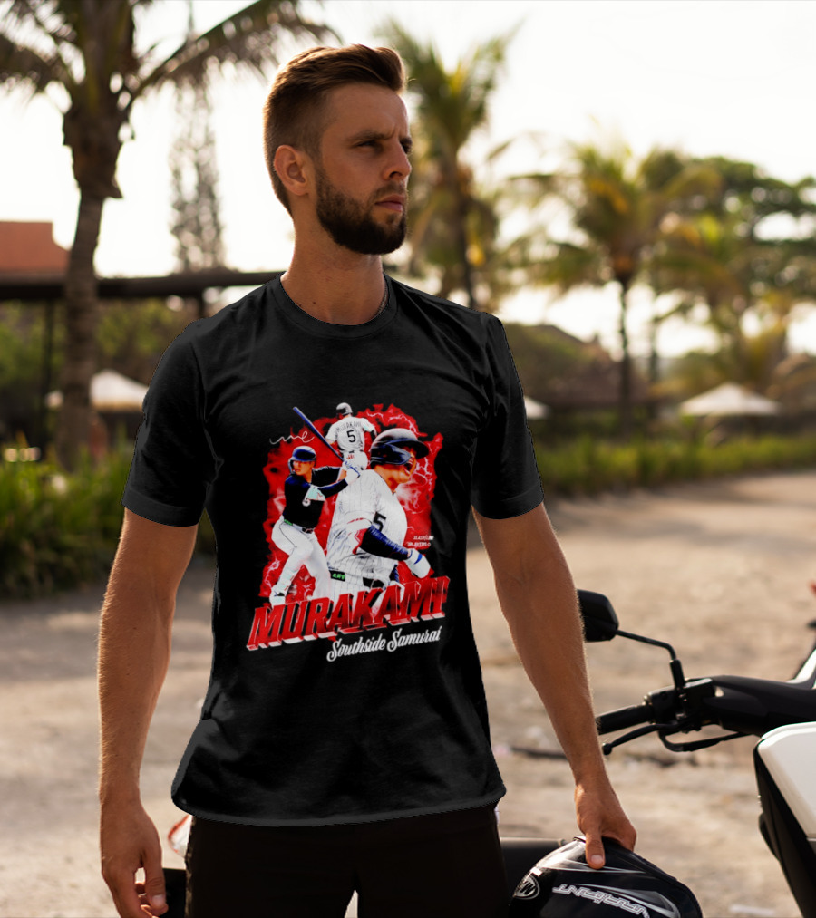 Munetaka Murakami Southside Samurai Baseball Players MLB Commendation T-Shirt
