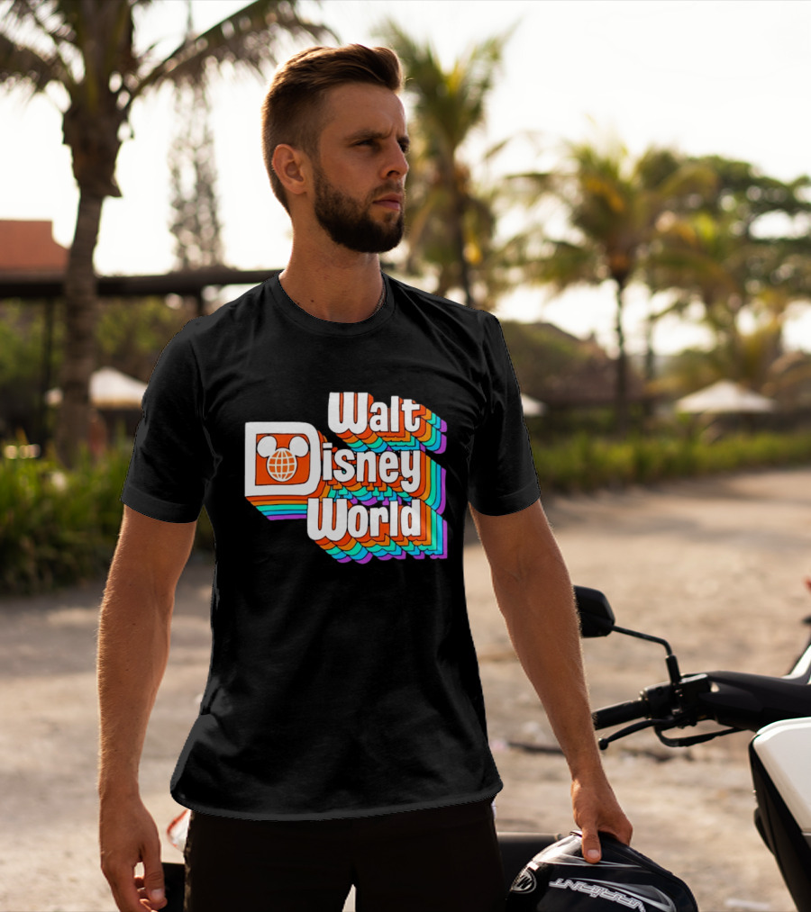 Walt Disney World Retro Rainbow Mickey Ears T-Shirt